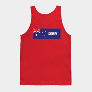 Sydney City in Australian Flag Tank Top